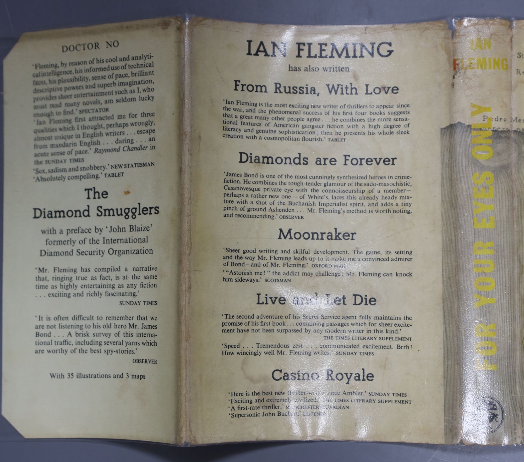 Fleming, Ian - For Your Eyes Only ..., 1st edition (1st impression), d/wrapper, 1960